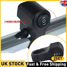 Motorcycle 12V On / Off Switch Handlebar Headlight Fog Light Waterproof ATV 2SET