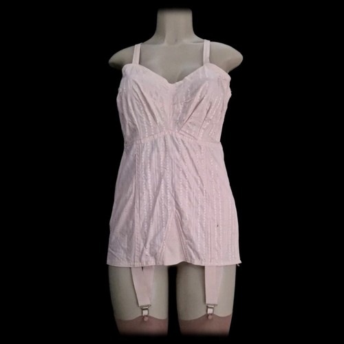 Vintage 50s shiny corselette - vintage,