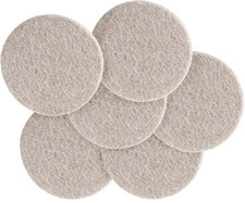 50 Felt pads 25mm round beige
