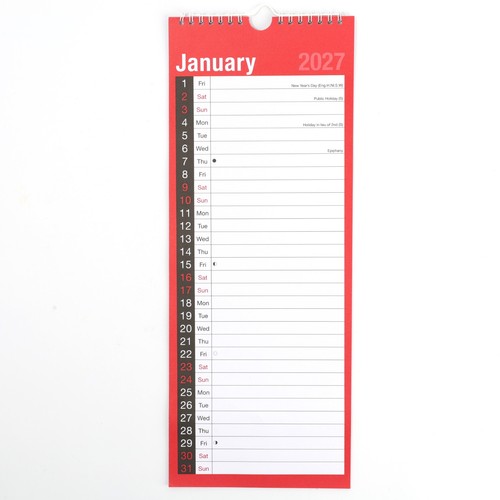 2027 slim month - slim, view