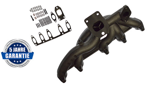 Cast exhaust manifold with - manifold,