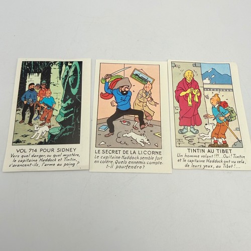 Vintage tintin trading cards - vintage,