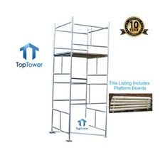 DIY Scaffold Tower + Boards 4.65m 4x4 x 15ft 3in WH Galvanised Steel Towers