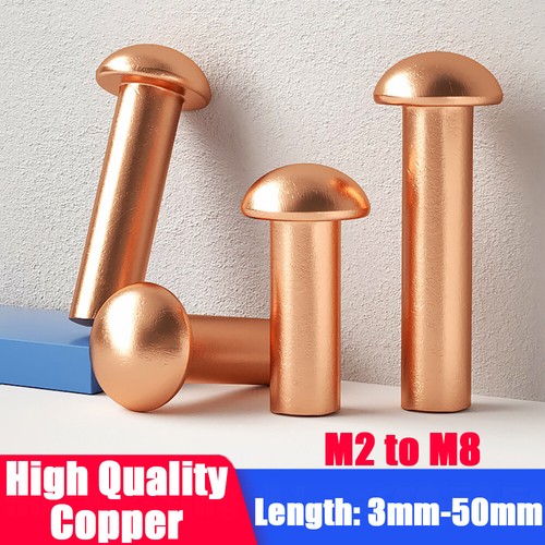 Solid copper round - copper, head
