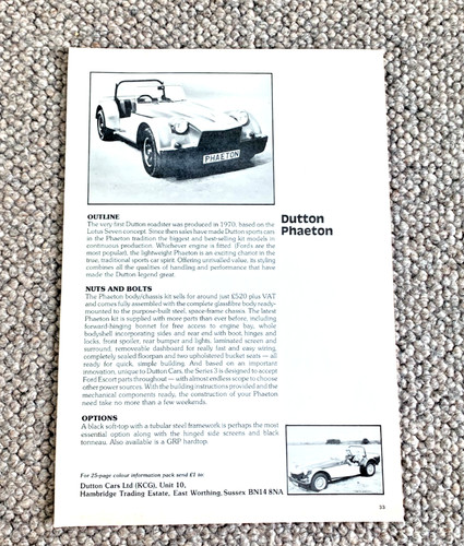 Dutton phaeton frameable - dutton,