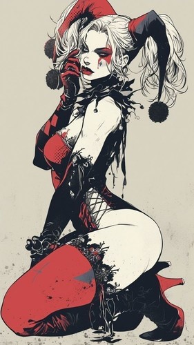 Harley quinn pinup - harley,