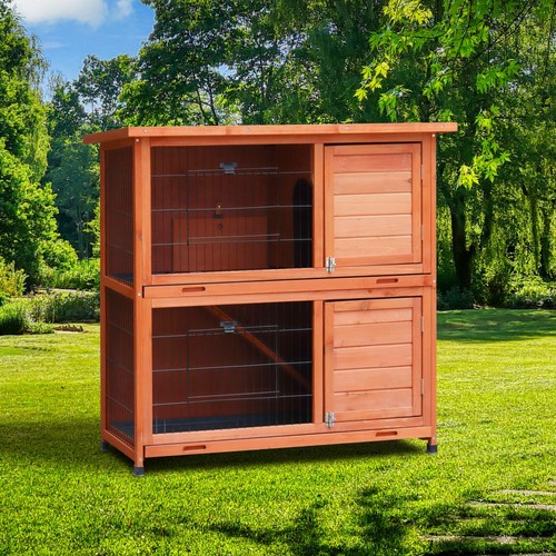 Rabbit hutch outdoor - outdoor,, 2-story