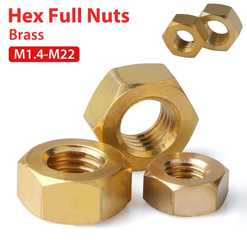 Brass nuts hex - nuts,