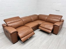 ExDisplay Sofology Laurence Tan Leather Corner Sofa RRP £3,599 DeliveryAvailable