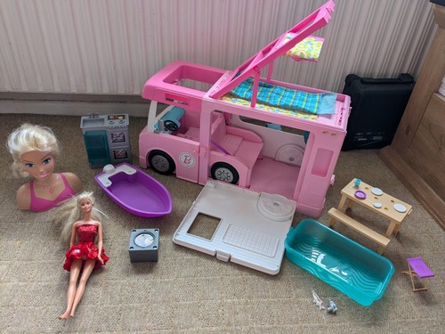 Huge barbie campervan bundle - barbie,