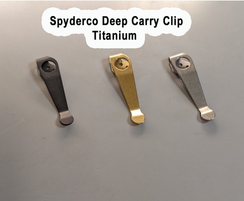 Titanium deep carry pocket - titanium,