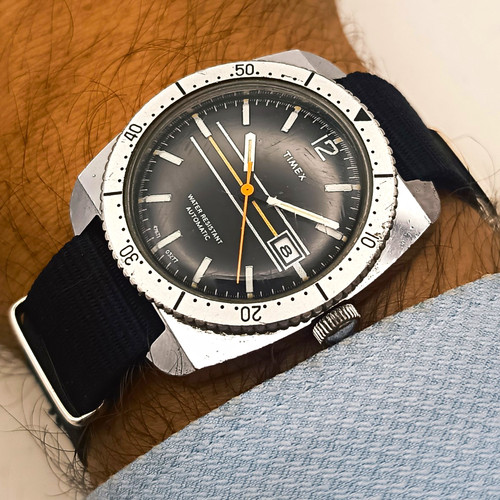 Timex vintage automatic diver - timex,