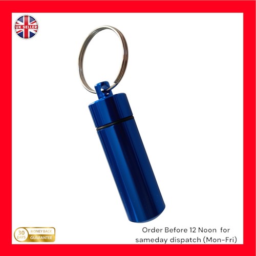 Keychain pill holder organizer - pill,