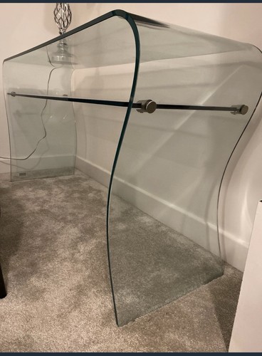 Glass console table clear - console,