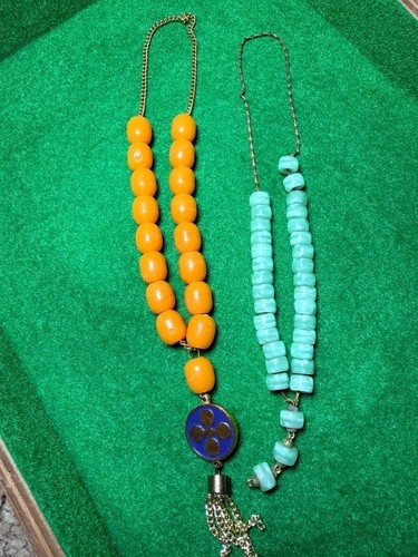 Vintage greek komboloi worry - greek,