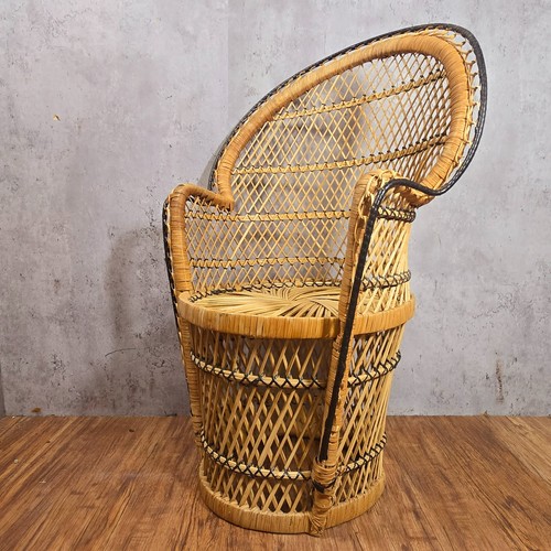 Large vintage boho wicker - boho,