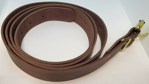 Brown long leather - 5',