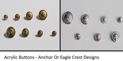 Acrylic decorative buttons - acrylic,