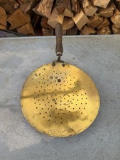 Vintage Brass Fire Fireside Chestnut Roaster