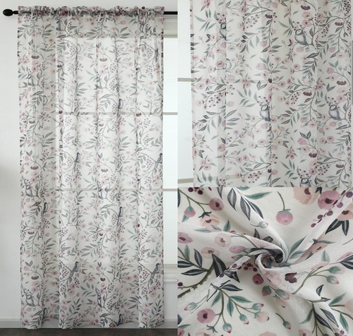 Exotic birds blossom design - /,