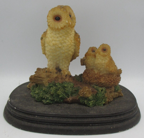 Barn owl with baby - barn,