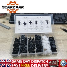 100x Plastic Car Push Pin