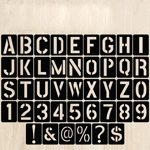 Pcs letter stencils large - letter,