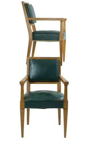 Vintage pair armchairs 1950 - armchairs,