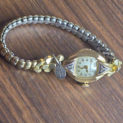 Bulova ladies wristwatch 10k - ladies, wristwatch,