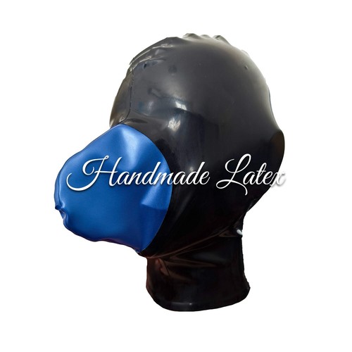 Latex gummi rubber hood mask - latex,