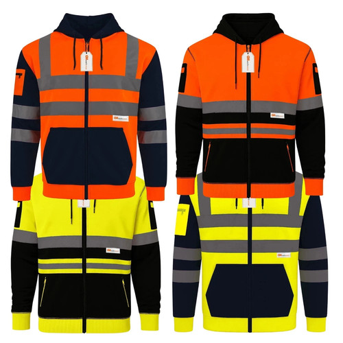 Vis zip hoodie class 3 - hoodie,