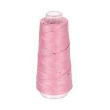 Cotton Silk Yarn Cotton Silk Blend Sparkly Yarn with Sequins, 50g (Peach Pink)