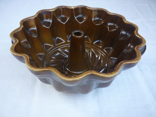 Vintage ceramic brown glaze - ceramic,