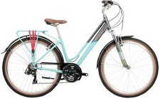 Raleigh Pioneer Trail 2021 Low Step 15'' Hybrid Bike - Grey/Teal (Mark) A