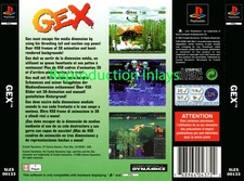 Gex PS1 Rear/Back Inlay Only