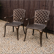 Set of 2 Garden Chairs Cast