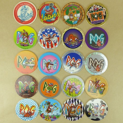 Lot pogman pogs from - 20,