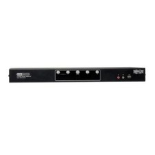 Tripp Lite 4-Port Dual Monitor DVI KVM Switch Audio USB 2.0 Hub B004-2DUA4-K