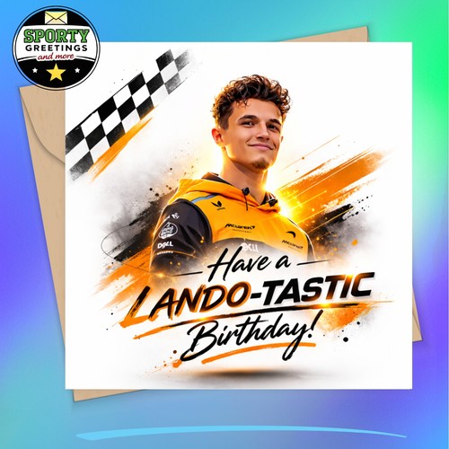 Lando norris birthday card - birthday,