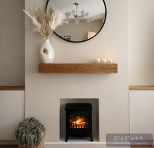SOLID OAK BEAM Fireplace