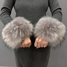 1 Pair Faux Fox Fur Cuffs