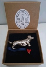  SILVER Metal DACHSHUND DOG