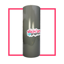 8 INCH GLOSS DARK GREY SUN STRIP CAR VINYL SUNSTRIP