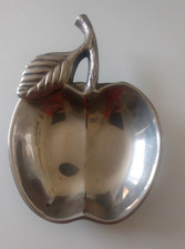 Seba Silver Plated Apple Trinket / Sweet Dish with Feet Made in England
