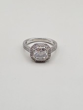 Asscher Cut Ring Size N Sterling Silver 925 Tova Diamonique CZ Please See Info💍