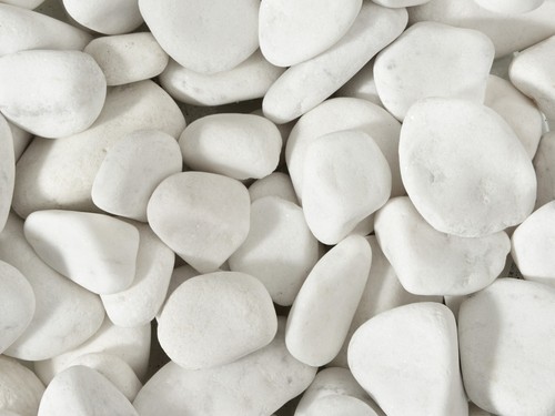 White decorative stones - white,
