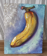 Original Oil Painting Banana