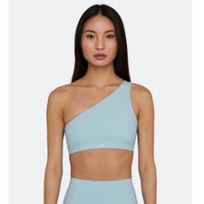 Set Active Luxform One Shoulder Sports Bra Light Blue Sz Medium M