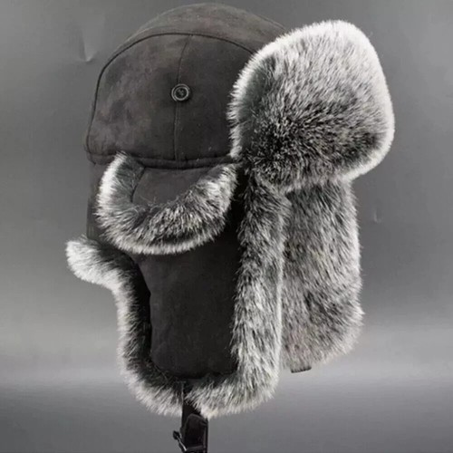 Vintage men trapper hat - hat, cap