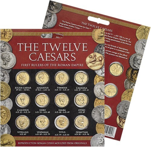 Twelve caesars aureus coin - caesars,